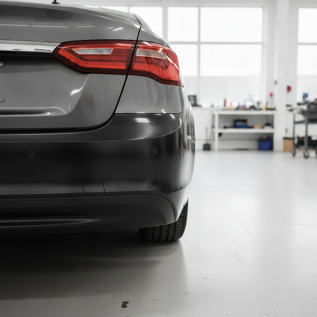 Whole Car Bumper Repaired - No Text and No Face